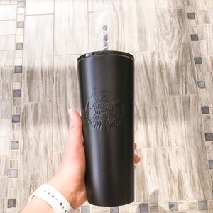 Rare NWT matte black Starbucks tumbler